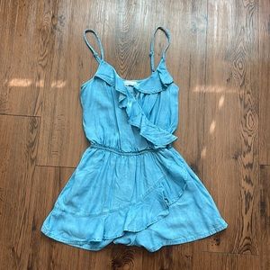 Light blue denim romper, size small
